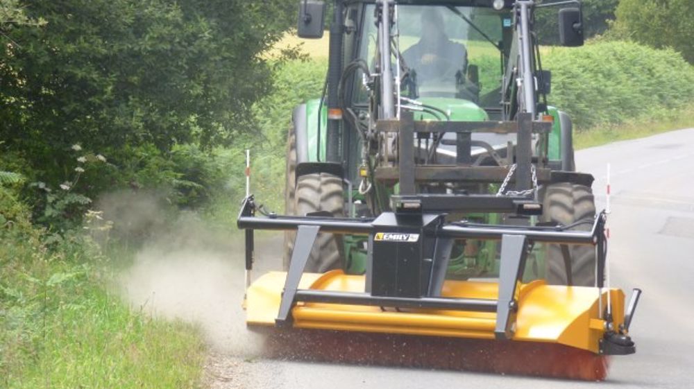 Une balayeuse orientable sans roues