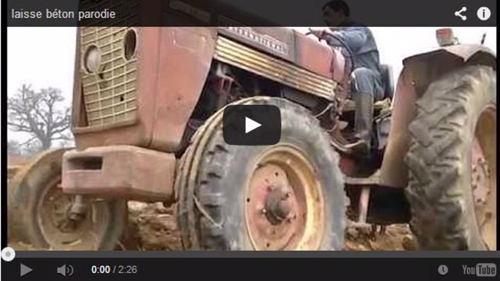 Parodie de Laisse Béton Renaud agriculteur (©DR)