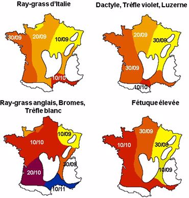 Dates maximales de semis de prairie.