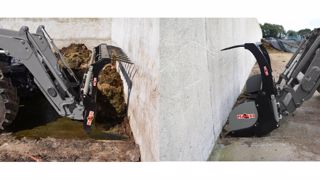 A gauche : la benne Multigrap, à droite : l'Agrishark compact. (©Magsi) A gauche : la benne Multigrap, à droite : l'Agrishark compact. (©Magsi)