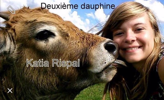 Katia Rispal, élue deuxième dauphine miss France agricole 2015