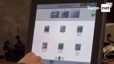 Un terminal Isobus qui fonctionne comme une tablette tactile