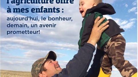 « J'aime ce que l'agriculture offre à mes enfants »