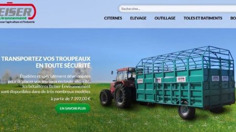 La nouvelle homepage de la nouvelle boutique en ligne Beiser. (©Beiser)