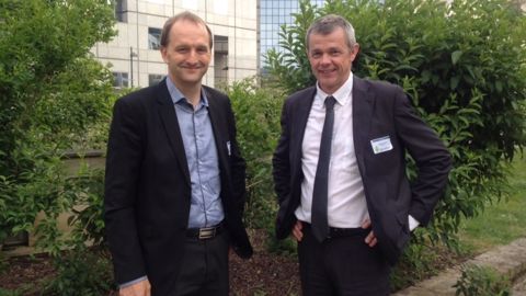Luc Vermeulen et Stéphane Gérard, respectivement secrétaire général et président de la Fédération nationale des Cuma. (©Terre-net Média)
