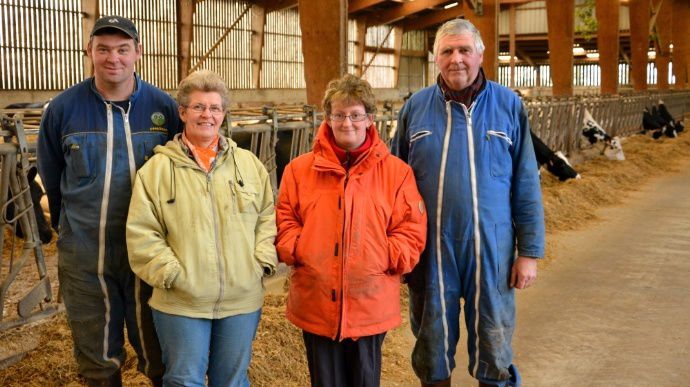 La famille Degand - Nicolas, Catherine, Magalie et Daniel - souhaite produire 900.000 litres d'ici deux ans. 