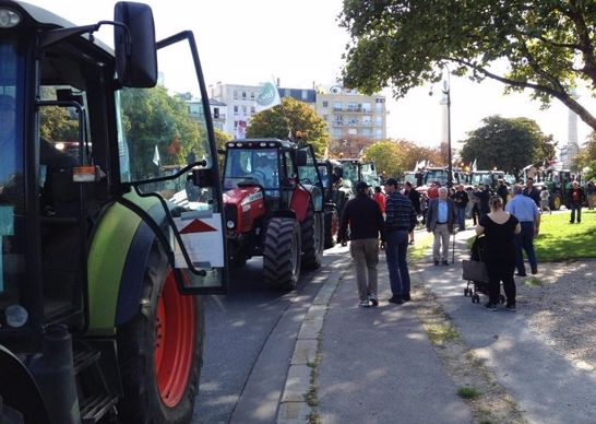 Les tracteurs dans Paris