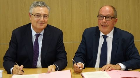 Jacques Creyssel, délégué général de la Fcd, et Philippe Mangin, président de Coop de France<br />(©Coop de France)