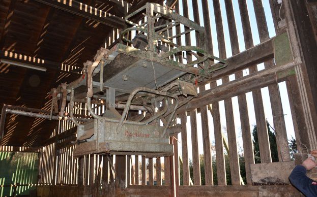 Cage de parage monté sur un treuil