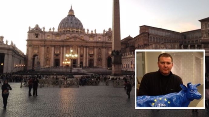 Dans les appartements pontificaux qui jouxtent la basilique Saint-Pierre de Rome, Boris Gondoin sera parmi les 140 éleveurs à être reçus par le Pape François mercredi 27 janvier 2016 dans la matinée.