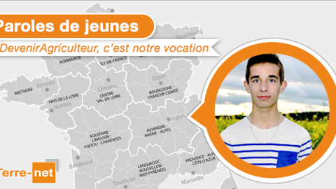 Emilien Brosset témoigne pour Paroles de jeunes. (©Terre-net Média) Emilien Brosset témoigne pour Paroles de jeunes. (©Terre-net Média)