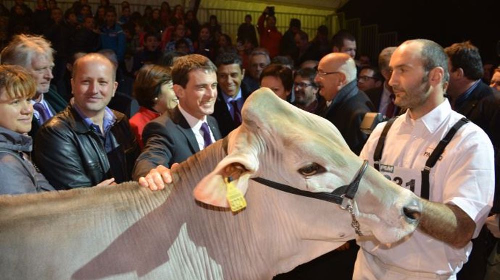 Manuel Valls est venu à Mende en compagnie de Xavier Beulin. (©Terre-net Média)