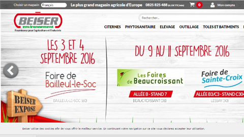 Le site Beiser Environnement propose de nombreux produits innovants. (©Terre-net Média)