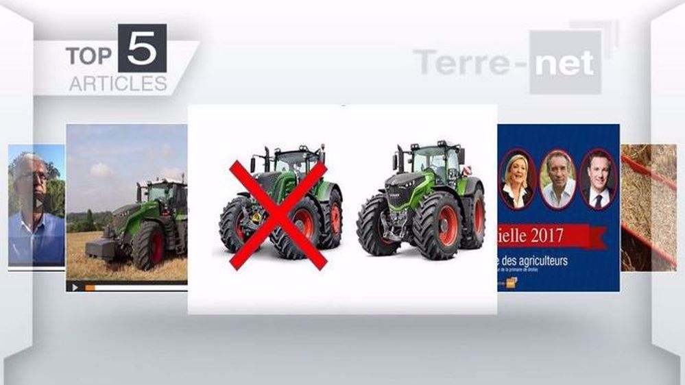 Les articles les plus lus cette semaine sur Terre-net. (©Terre-net Média)