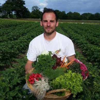 Nelson Dance, agriculteur maraîcher en Auvergne