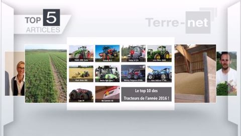 Les cinq articles les plus lus sur Terre-net cette semaine. (©Terre-net Média)