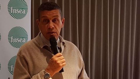 Xavier Beulin président de la FNSEA, lors de ses voeux présentés jeudi 5 janvier 2017. (©Terre-net Média)