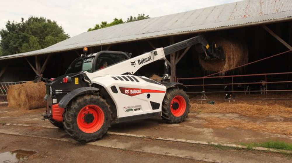 Le télescopique Bobcat TL30.60 Agri était présenté sur le stand du constructeur au Sima. (©Bobcat)