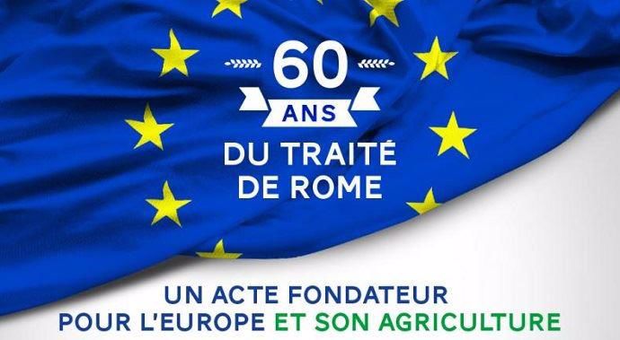 Le traité de Rome, acte fondateur de l'actuelle Union européenne, a été signé le 25 mars 1957.