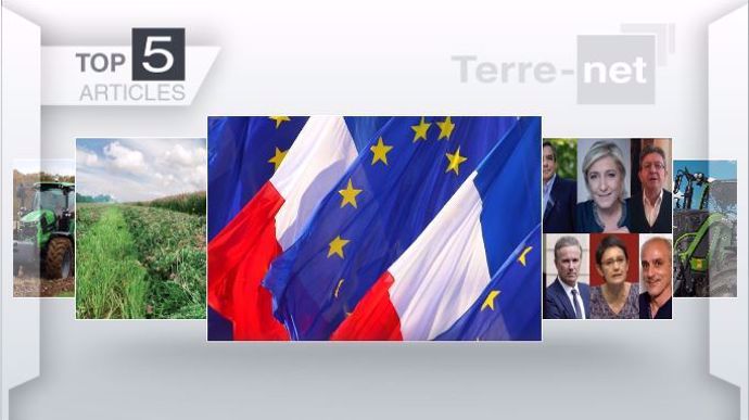 Les cinq articles les plus lus sur Terre-net cette semaine.   