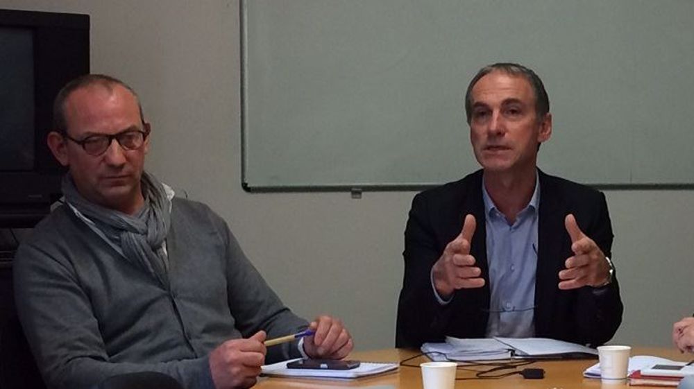 Thierry Roquefeuil (à droite), président de la FNPL, aux côtés d'André Bonnard, secrétaire général du syndicat. (©Terre-net Média)