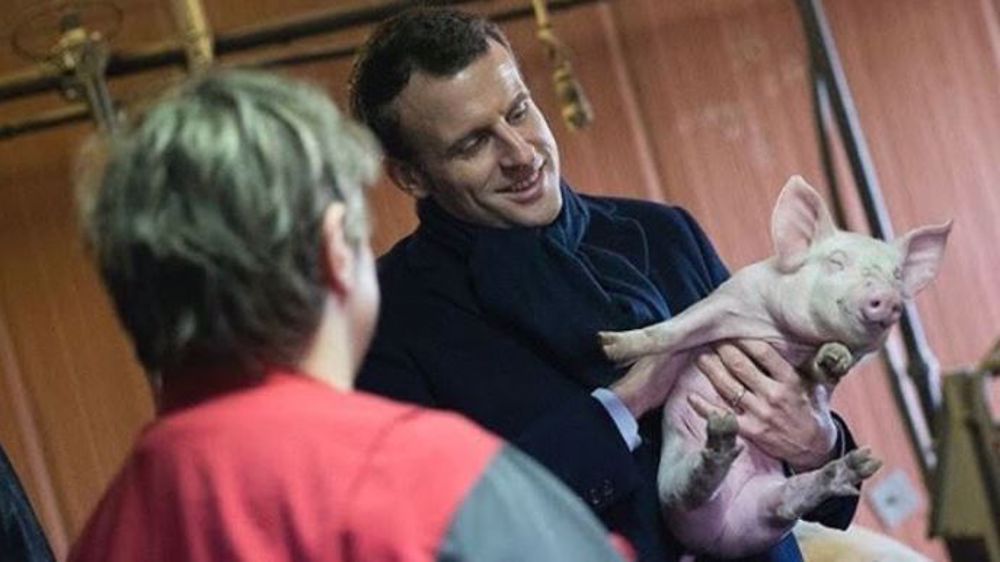 Après sa visite, à l'automne dernier, d'une exploitation bretonne (ici sur cette photo), Emmanuel Macron fait son premier déplacement agricole en tant que président de la République en Haute-Vienne, vendredi 9 juin 2017, sur une exploitation d'élevage. (©Site de campagne d'Emmanuel Macron)