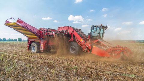 Prototype de la Grimme Ventor 4150 dont le design définitif sera révélé à l'Agritechnica. (©Grimme)