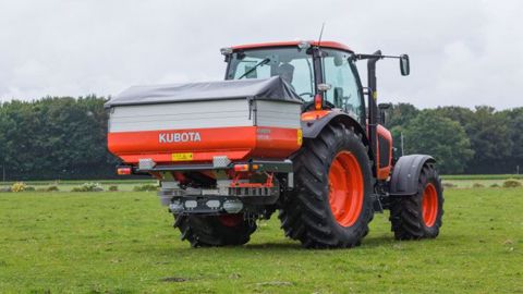 Ici un Kubota Geospread dont le design devrait être proche de l'E-spreader. (©Kubota) Ici un Kubota Geospread dont le design devrait être proche de l'E-spreader. (©Kubota)