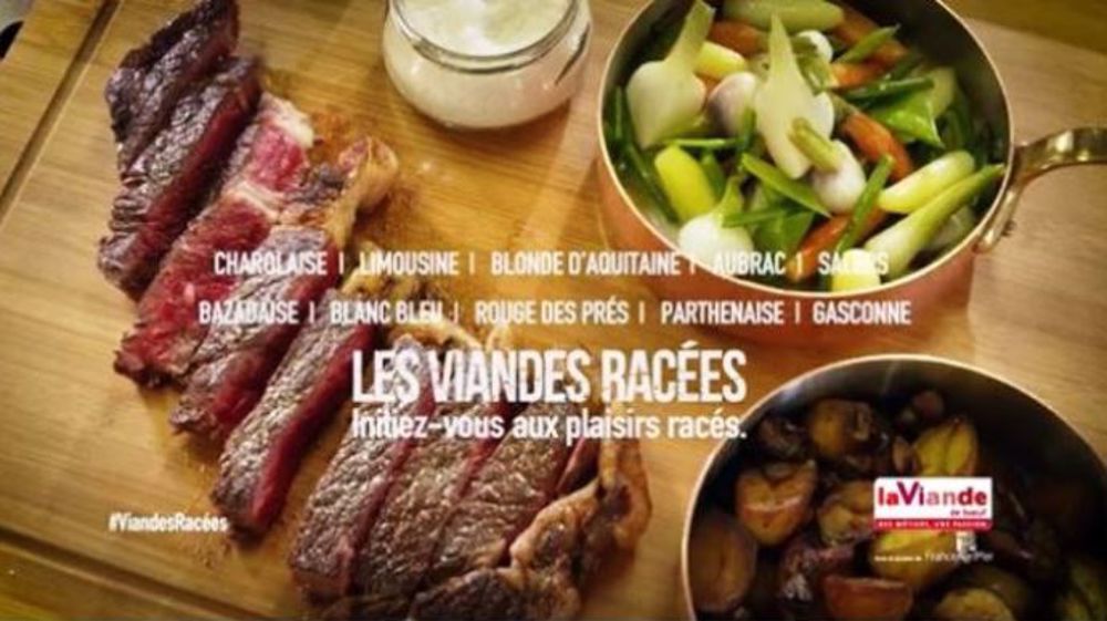 Les spots publicitaires d'Interbev sur les viandes racées ont pour objectif de promouvoir les races allaitantes et leurs qualités. (©Interbev)