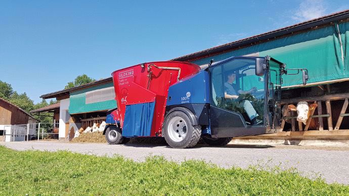 Mélangeuse automotrice Siloking eTruck 100 % électrique