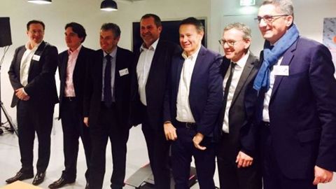 Thierry Blandinières, directeur général, et des membres du Comité exécutif d'Invivo.(©Compte Twitter @InvivoGroup)