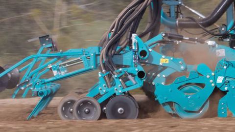 L'élément de semis TwinDisc de Sulky est disponible sur les semoirs de 4 à 6 m de largeur de travail. (©Sulky) 