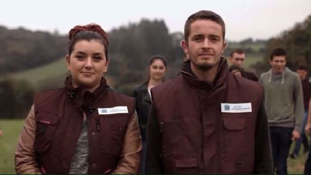 Extrait du clip de communication des services de remplacement pour le recrutement de nouveaux agents en 2018. (©Terre-net Média) 