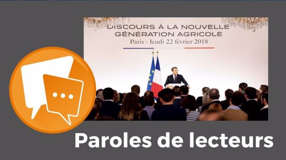  « Macron doit être petit fils de meunier pour rouler ces jeunes dans la farine aussi facilement », ironise Phil47. (©Compte Twitter d'Emmanuel Macron // Création Terre-net Média)