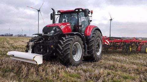 La version sur relevage avant d’un Optum du Topsoil Mapper. (©Case IH) La version sur relevage avant d’un Optum du Topsoil Mapper. (©Case IH)