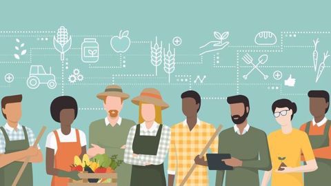 L'économie collaborative perce dans le monde agricole : avec le #cofarming, c'est l’humain et les relations qui vont primer, entre agriculteurs, entre professionnels et avec les consommateurs. C’est du lien social que des solutions seront apportées au bénéfice du plus grand nombre. (© elenabsl / Fotolia) L'économie collaborative perce dans le monde agricole : avec le #cofarming, c'est l’humain et les relations qui vont primer, entre agriculteurs, entre professionnels et avec les consommateurs. C’est du lien social que des solutions seront apportées au bénéfice du plus grand nombre. (© elenabsl / Fotolia)