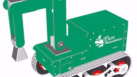 Culture bot de Eleos Robotics, un robot pour désherber grâce aux micro-ondes. (©Eleos Robotics) 
