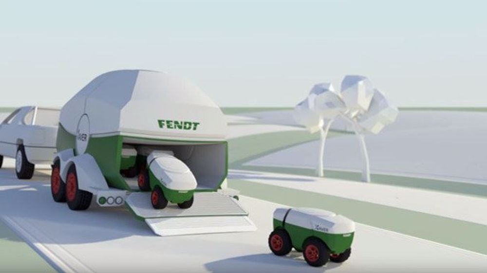 Les robots en grandes cultures préparent leur débarquement, comme ici le projet Xaver de Fendt (©Fendt)