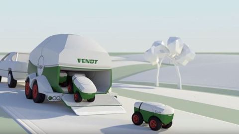 Les robots en grandes cultures préparent leur débarquement, comme ici le projet Xaver de Fendt (©Fendt)