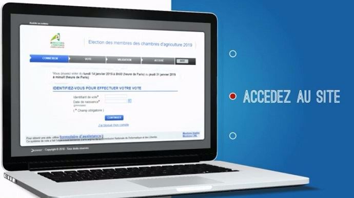 Le vote électronique pour les élections des chambres d'agriculture 2019 est possible via la plateforme dédiée depuis lundi 14 janvier à 8h.