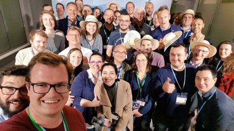Plusieurs dizaines de membres de Franceagritwittos ont été reçu pendant deux heures, jeudi 28 février 2019, par Damien Viel, directeur de Twitter France, dans les locaux parisiens du réseau social. (©@Fragritwittos)