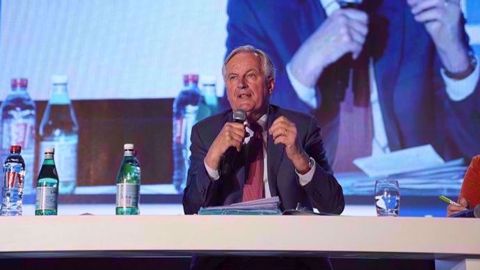 Michel Barnier, négociateur en chef du Brexit, est intervenu mercredi 27 mars 2019 au congrès de la FNSEA, à Nancy. (©@FNSEA)