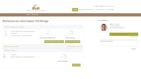 L'outil en ligne Tell.Me facilite les échanges et la gestion des modifications à réaliser. (©Tell-elevage.com) L'outil en ligne Tell.Me facilite les échanges et la gestion des modifications à réaliser. (©Tell-elevage.com)