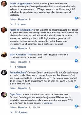 posts facebook premier velage genisses laitieres a 21 mois