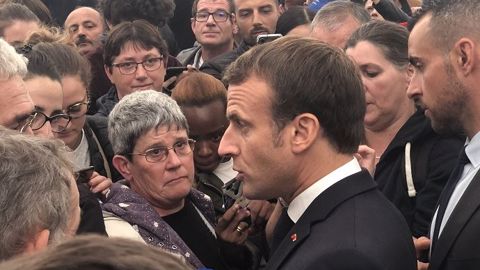 Emmanuel Macron au Sommet de l'élevage. (©Compte twitter Didier Guillaume) Emmanuel Macron au Sommet de l'élevage. (©Compte twitter Didier Guillaume)