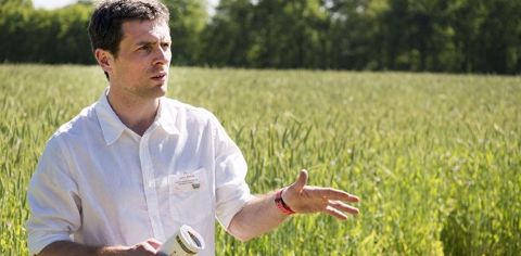 Julien Fortin, responsable de la ferme expérimentale de Thorigné d'Anjou