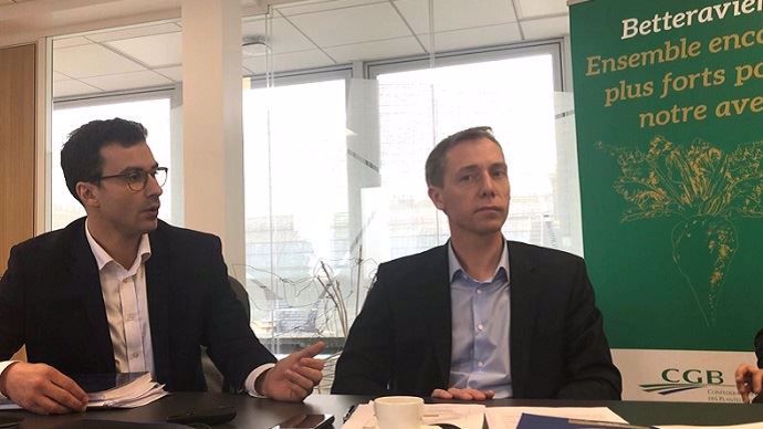Pierre Rayé et Franck Sander, respectivement directeur et président de la CGB
