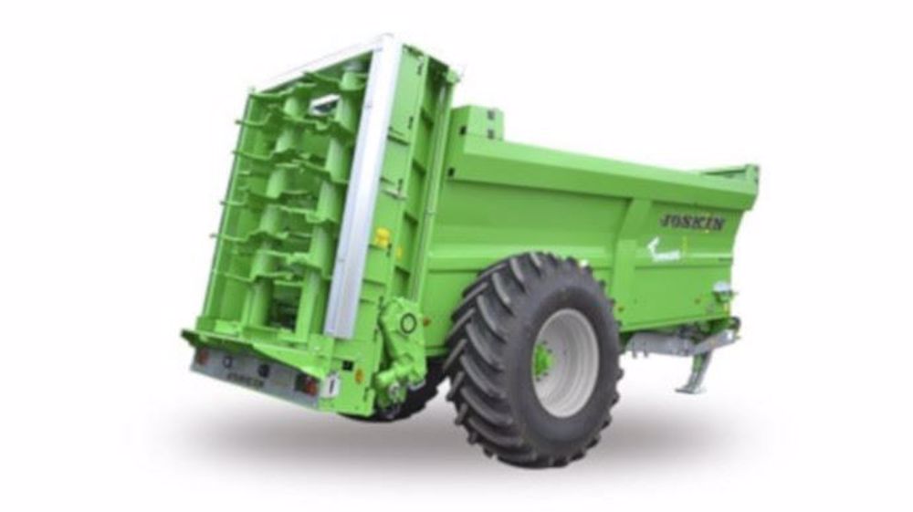 Les épandeurs Tornado3 bénéficient d'un cadre d'épandage vertical ou horizontal. (©Joskin)