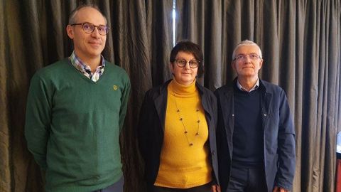 Les représentants de la Coordination rurale - Damien Brunelle, Yvette Lainé et Bernard Lannes, mercredi 15 janvier 2020 à Paris. (©Terre-net Média) Les représentants de la Coordination rurale - Damien Brunelle, Yvette Lainé et Bernard Lannes, mercredi 15 janvier 2020 à Paris. (©Terre-net Média)
