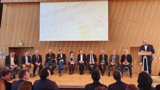 Les 11 signataires de la charte d'engagement pour la valorisation des produits agricoles français dans la restauration indépendante, réunis à Paris mardi 28 janvier 2020. (©Terre-net Média) Les 11 signataires de la charte d'engagement pour la valorisation des produits agricoles français dans la restauration indépendante, réunis à Paris mardi 28 janvier 2020. (©Terre-net Média)